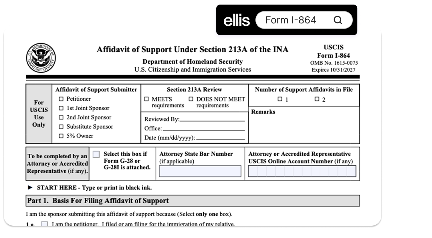 Form I-864: How to File the Affidavit of Support (2026)